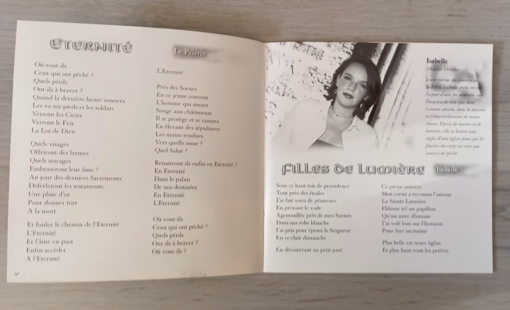 Pages intérieures du livret 28 pages